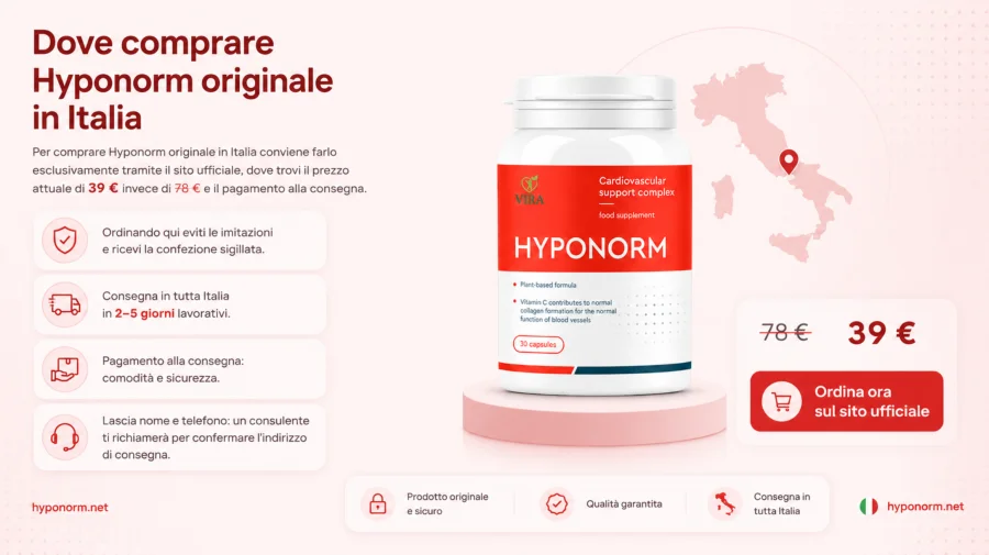 Hyponorm — comprare l'integratore originale in Italia